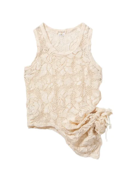 Comme Des Garçons floral-embroidered vest Neutrals GQT026