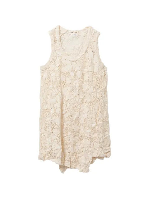 Comme Des Garçons floral-lace top Neutrals GQT021