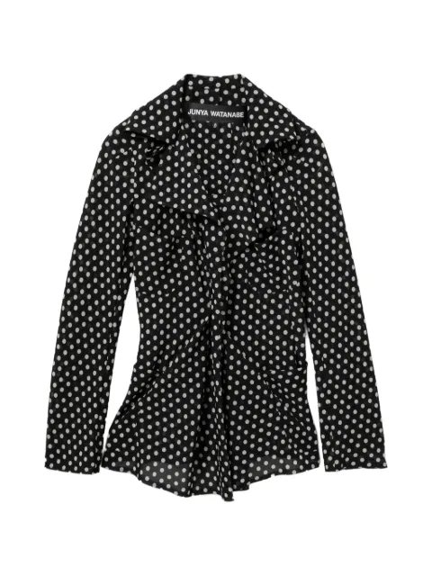 Junya Watanabe polka dot blouse Black JZWJKJQJ015XQBKA00S