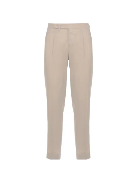 Briglia 1949 Quartieris pleated turn-up trousers Neutrals QUARTIERIS30008200
