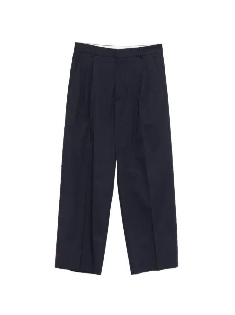 AMARANTO pleated straight-leg trousers Blue B6AB0016