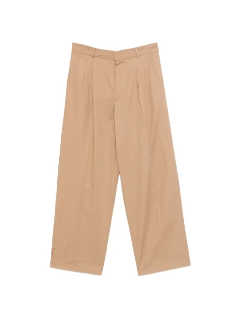 AMARANTO pleated straight-leg trousers Neutrals B6AB0016