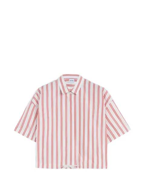 ASPESI striped tie shirt White S6G5445D050