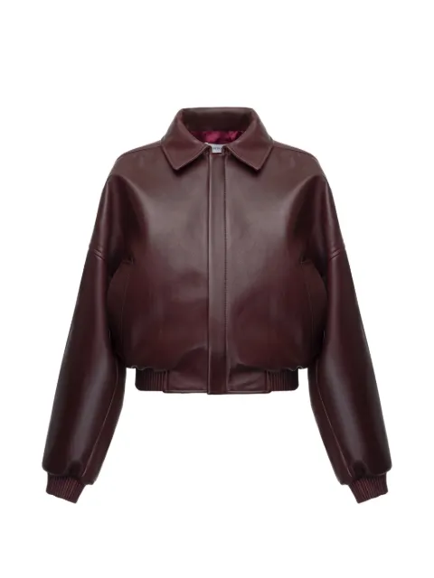 Situationist leather jacket Red SITU01