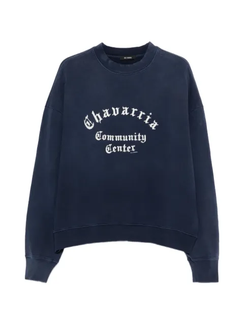 Willy Chavarria Hooligan crew-neck sweater Blue WCJSY0199