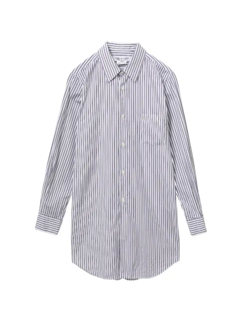 Comme Des Garçons Comme Des Garçons striped shirt dress White RQB005