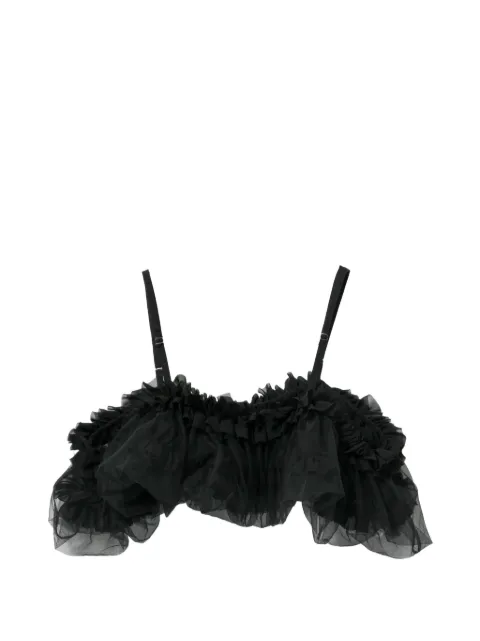 Noir Kei Ninomiya ruffled top Black 3QV015