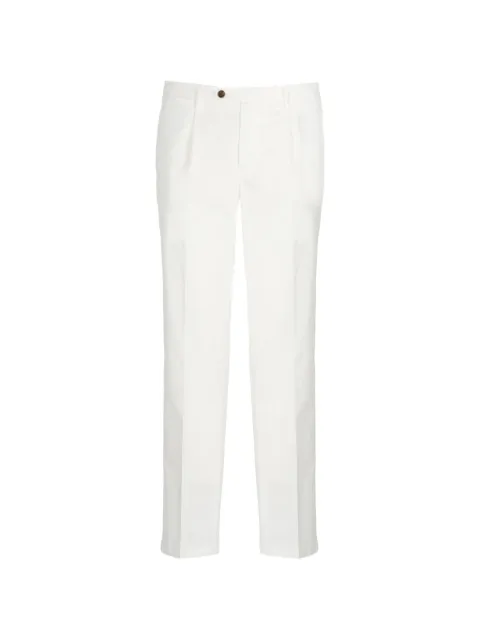 Briglia 1949 pleated pressed-crease trousers White BG2130004900150