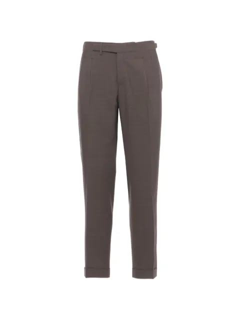 Briglia 1949 pleated turn-up trousers Brown QUARTIERIS30008200073