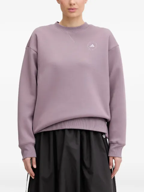 adidas by Stella McCartney logo-print sweatshirt Purple KA9562