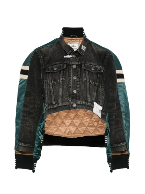 Maison MIHARA YASUHIRO hybrid denim-panel jacket Green B16BL051