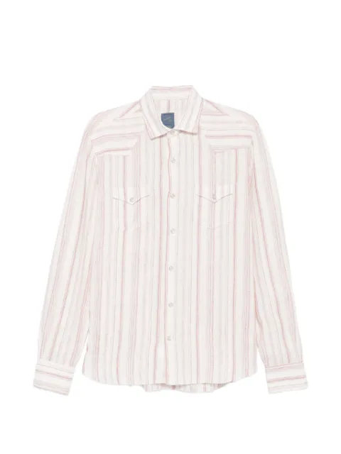 Barba striped pocket shirt Neutrals WSU12P2054040R
