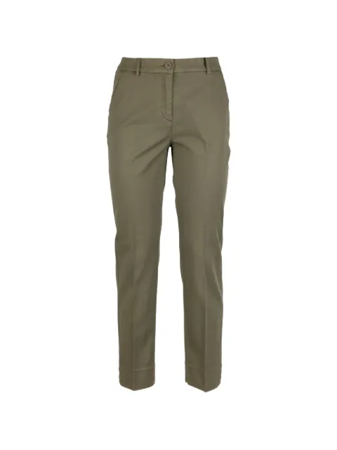 Via Masini 80 slim-cut trousers Green P26M616LQ840