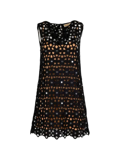 Michael Kors embellished sleeveless mini dress Black MS683CWKNE