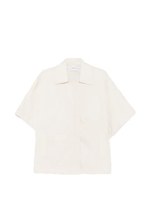 ASPESI short-sleeve concealed-fastening jacket Neutrals S6NN623G703