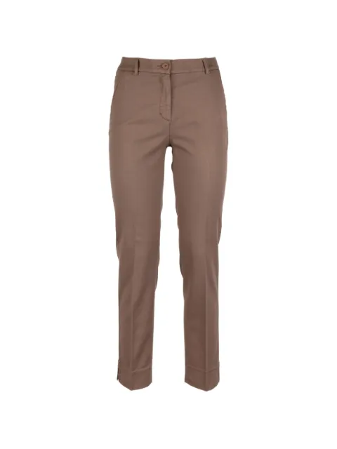 Via Masini 80 slim-cut trousers Brown P26M616LQ828