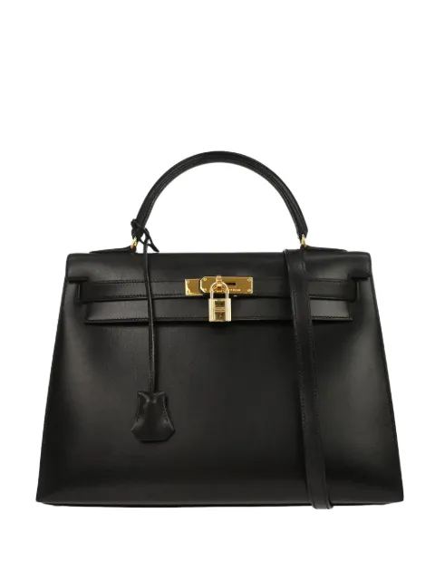 Hermès Pre-Owned 1971 Kelly 32 Sellier handbag Black 135756