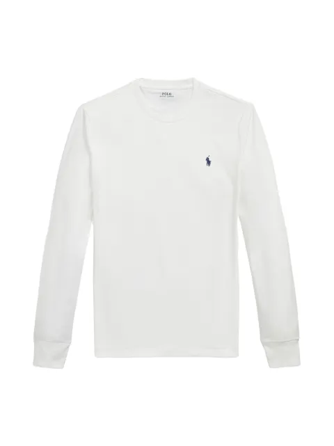Polo Ralph Lauren embroidered-logo long-sleeve T-shirt White 710671468502