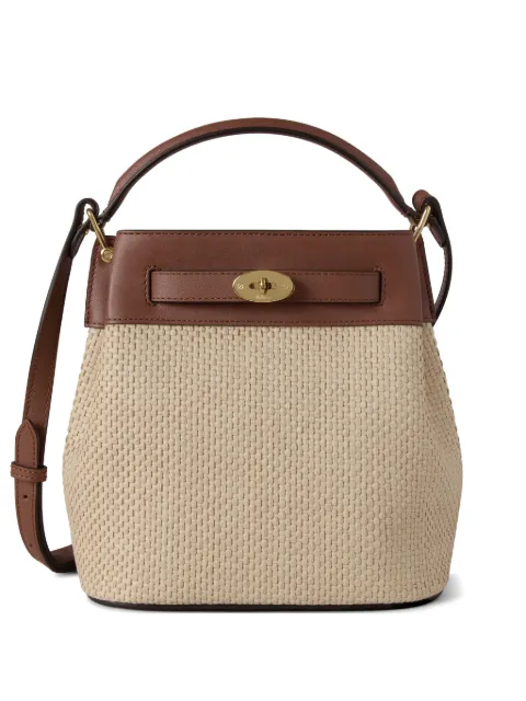 Mulberry Islington raffia bucket bag Neutrals HH9736000H771