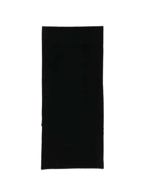 Rier logo-patch fleece scarf Black AXS46X02