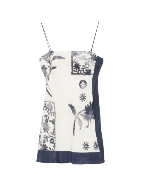SIR. Philipa Slip floral-print spaghetti-strap mini dress Neutrals SIR2261056