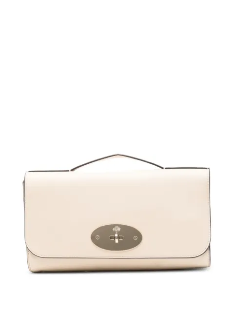Mulberry Lily Postman's Lock leather clutch bag Neutrals RL9078702H687