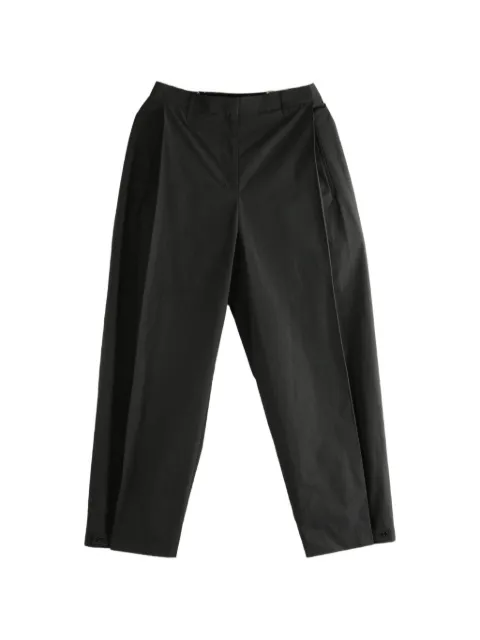 Amomento pleated button-cuff trousers Black AM26SSW06PT