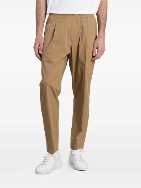 Low Brand Pleated elasticated-waistband trousers Neutrals LP26040
