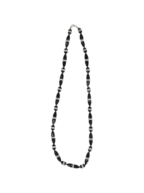 Vintage beaded necklace Silver W2202092