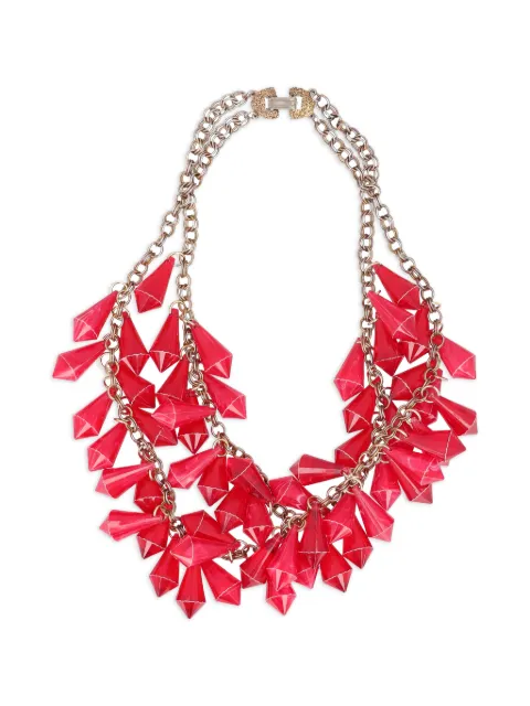 Vintage 1940s embellished necklace Gold C200881