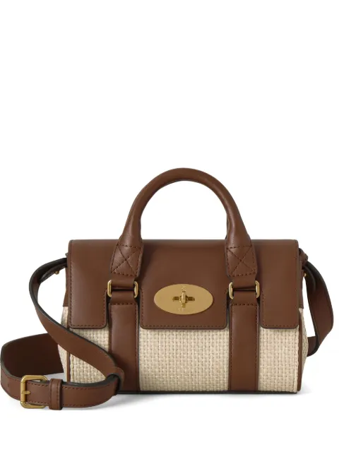 Mulberry Mini Bayswater raffia crossbody bag Brown RL9037000H709