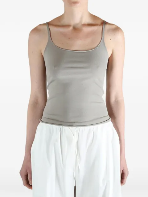 Amomento spaghetti-strap top Grey AM26SSW06TO