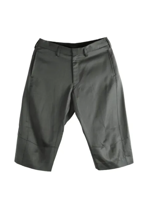 Omar Afridi panelled wool shorts Grey OASS26TRS10403