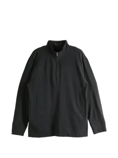 Omar Afridi quarter-zip sweatshirt Black OASS26JER10101