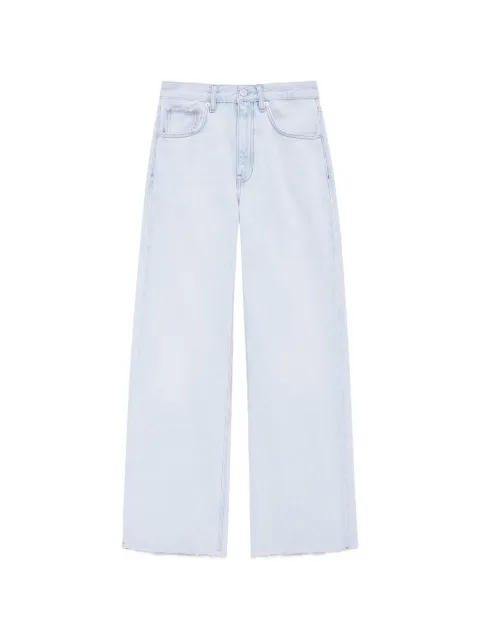 ANINE BING Lewis frayed jeans Blue A0611592