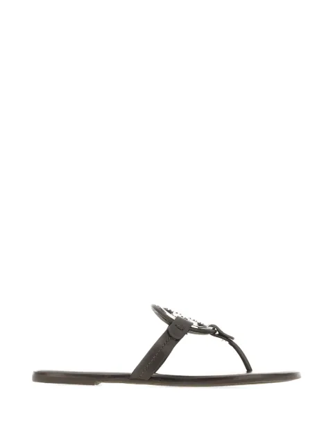 Tory Burch Miller logo-plaque sandals Brown 179249