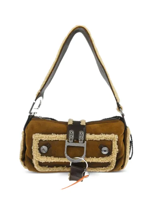 Christian Dior Pre-Owned 2005 shearling strap handbag Brown 117260