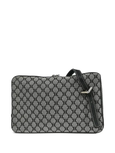 Celine Pre-Owned 2003 Macadam canvas shoulder bag Grey 126171