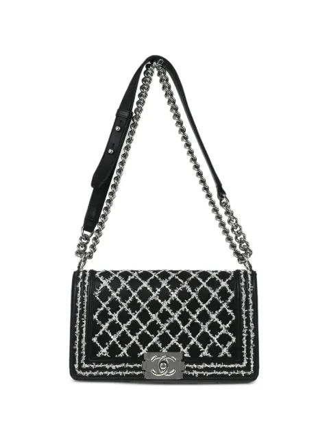 CHANEL Pre-Owned 2017 medium chain shoulder bag Black 136035