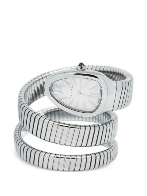 Bvlgari Pre-Owned Serpenti Tubogas 35mm watch White SP35SSS