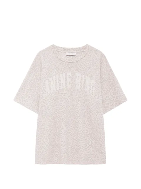 ANINE BING Cade leopard-print T-shirt Neutrals A0812384