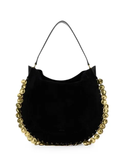 ISABEL MARANT Oskan Soft coin-embellished shoulder bag Black PP0200FHD2C16M