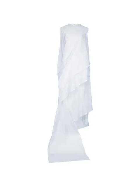 Jacquemus ruffled asymmetric dress White DRW00777AW00777