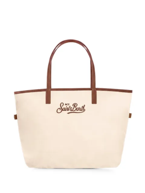 MC2 Saint Barth Saint Barth logo-embroidered tote bag Neutrals CB0002