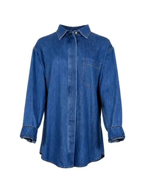DARKPARK chest-pocket denim shirt Blue WHS02FTBL01W038W038