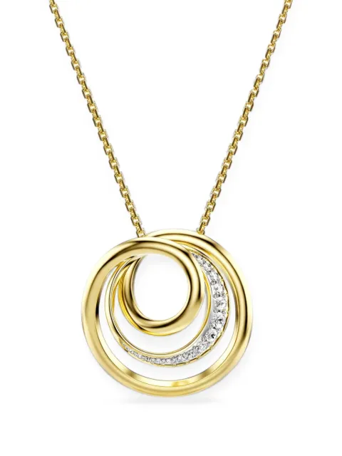 Swarovski Hyperbola circle-pendant necklace Gold 5740410