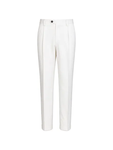 DEVORE pleated turn-up trousers Neutrals DVR47R022TC105