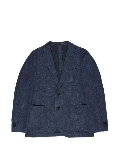 slowear mélange-effect blazer Blue 63I06960307
