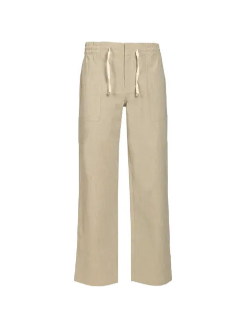 Drôle De Monsieur elasticated cotton trousers Neutrals KBP197CO273
