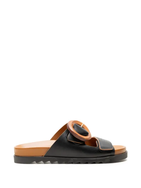 CHUCKIES buckle-detail touch-strap sandals Black ARTMANU